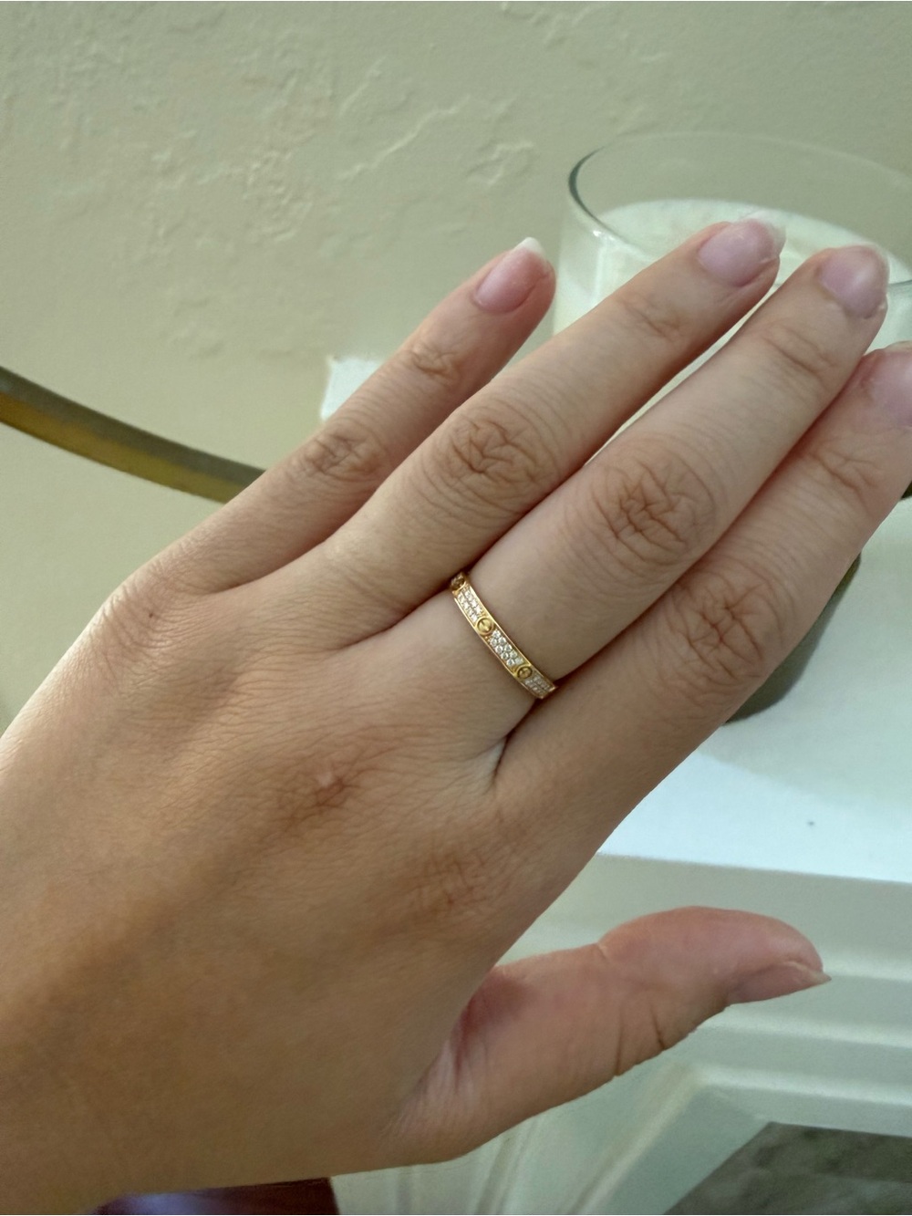 Brand new Cartier Gold Diamond Pavé Love Band - Picture 10 of 15